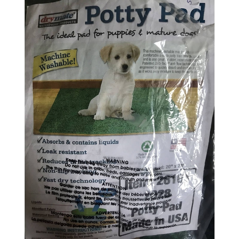 Drymate Washable Potty Pad, Potty Training Mat - Reusable Ultra-Thin Potty Pad -